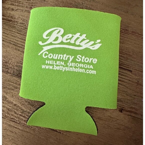 Betty's Country Store Helen, Georgia Regular Can Drink Cooler Koozie - Lime Gree - Picture 1 of 1